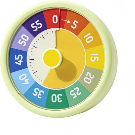 Timer, Visuell timer för barn, 60 minuters nedräkningstimer för klassrum, kontor, kök, Pomodoro-timer, matlagnings-timer, 11*5*11), Grön
