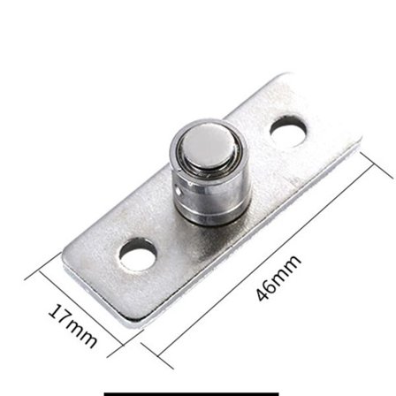 Gulvguide for låvedør i rustfritt stål, rullgulvguide, skyvedørbeslag, innsatslager, sølv