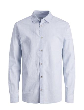 Jjesummer Linen Blend Shirt Ls Sn Jack & J S Blue
