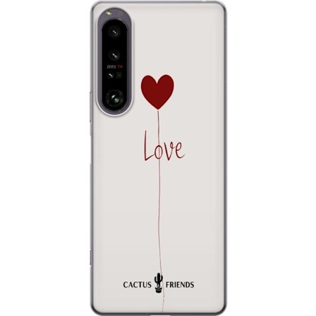 Yhteensopiva Puhelinkuori Sony Sony Xperia 1 IV Cactus and Friends - Love Balloon Minimal