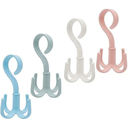 4 stk. tørklædeophæng, bælteophæng, roterende, til ophængning af bælte