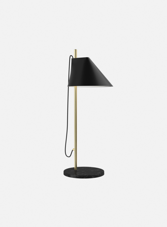 Yuh bordlampe - sort/marmor