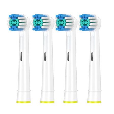 4-12-pack Ersättningsborsthuvuden Kompatibla med Braun Oral b 7000/Pro 1000/9600/5000/3000/8000 Elektrisk tandborste