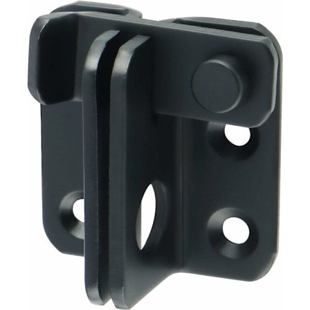 Skyvedørslås Hengelås Hasp Dørlåslås Høyre Side, Matt Svart Finish Rustfritt Stål