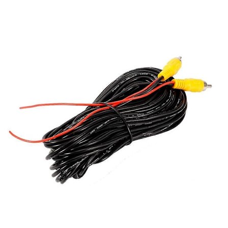 15m RCA til RCA Hann til Hann AV Audio Video Kabelledning for Bil Ryggekamera DVD CD Spiller TV Boks