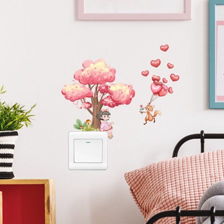 Switch Sticker Girl Love Animal Switch Sticker Vinyl