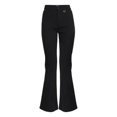 Pulz Jeans Liva jeans flared stay Sort, Dame, Størrelse: W30 L32