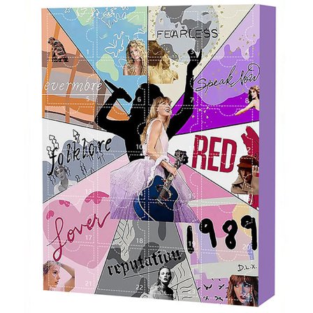 Taylors Jule Nedtælling 24-Dages Kalender Nedtællings Gaveæske Armbånd Jule DIY Perlebesat Taylor Armbåndssæt