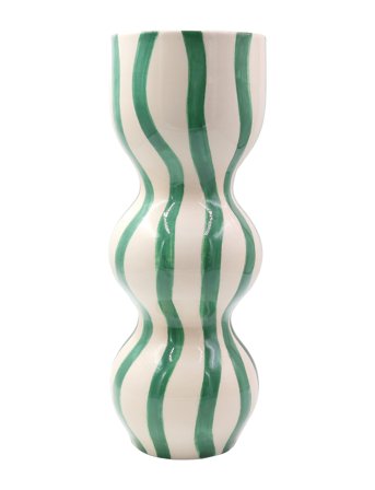 Que Rico Vase - Raquel - Rayas Bailarinas - Green - 34.5 CM