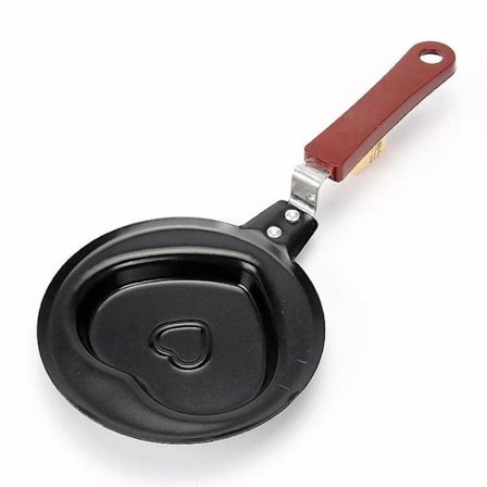 Tarttumaton paistinpannu aamiaispanut sydämenmuotoinen muotti munakas pannu DIY M