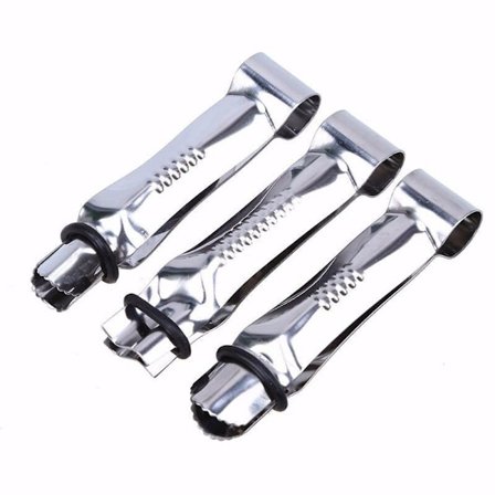 9 stk. taggete kaketopperstativ i rustfritt stål