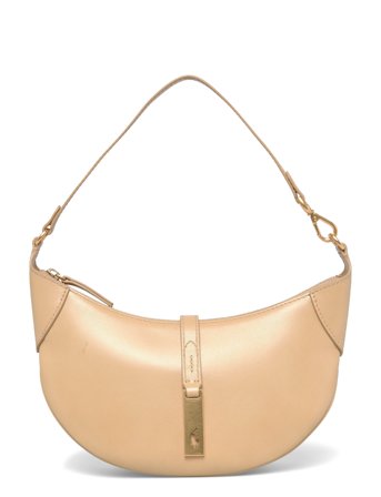 Polo Ralph Lauren Polo Id Calfskin Mini Shoulder Bag - Beige - ONE SIZE