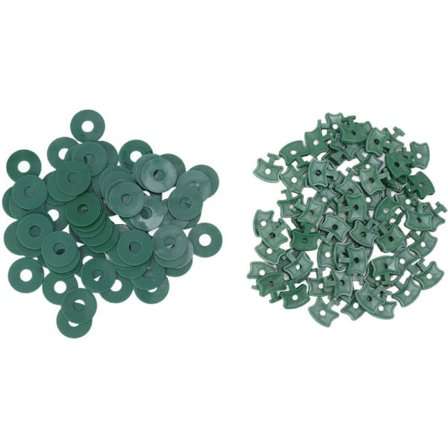 100 stk. drivhus plast skygge fastgørelsesklips med skiver til drivhusisolering boble net wrap