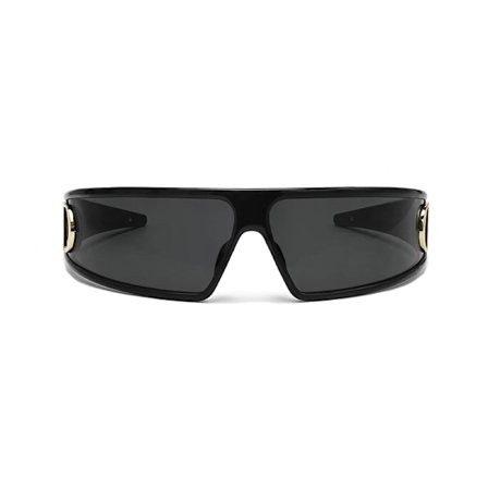 Dame Solbriller, Nyt Hårbånd Solbriller To-i-en Mode Fremtidsteknologi, Sorte Avancerede Beskyttelsesbriller.