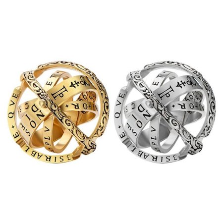 2 Ringar Spinner Dekompressionsleksaker Spinner Leksak Manuell