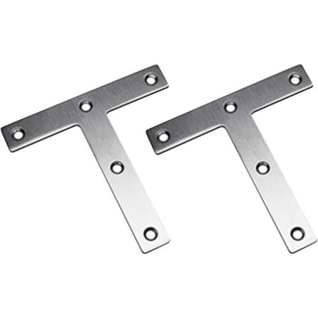 T-muotoiset kiinnikkeet, 80 x 80 mm litte t suorat kiinnityskulmat, huonekalujen kiinnityslevy, ruostumattomasta ter ksest valmistettu korjauslevy, 