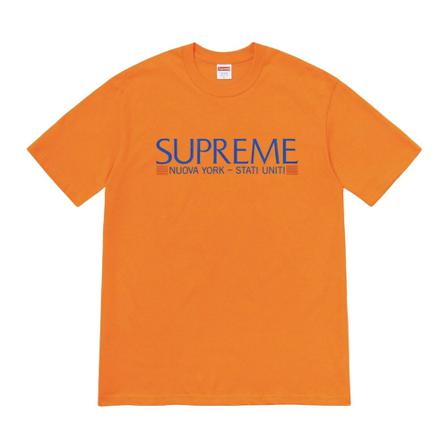 Supreme T-Shirts Orange, Herre, Størrelse: L