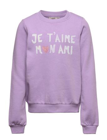 Kogbenna L/S Hearts Box Swt Purple Kids Only