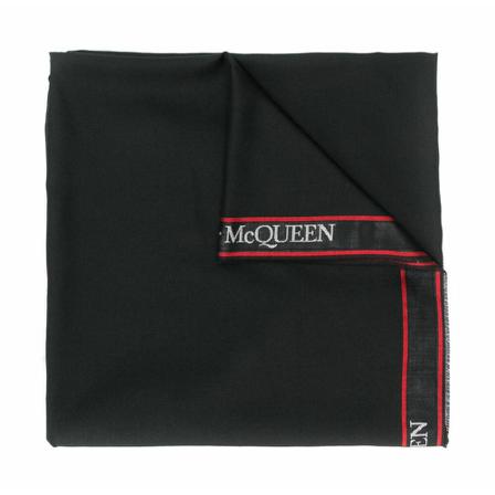 Alexander Mcqueen - Halsdukar - Svart - Herr - Storlek: One Size, Herr, Storlek: ONE SIZE