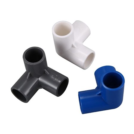 32 st plast PVC 20 mm slang T-koppling 3-vägs skarv för trädgårdsbevattning vattenledning adapter T