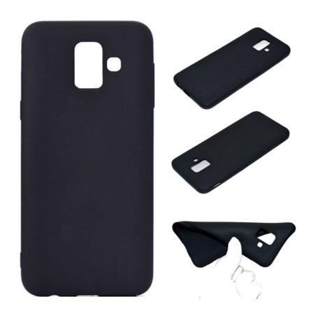 Samsung Galaxy A6 (2018) Mobilskal Silikon Matt - Svart