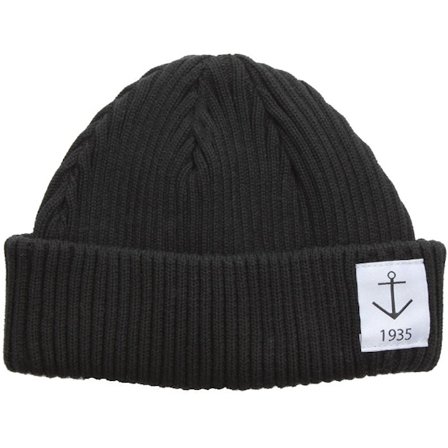 Resteröds - Svart shortbeanie Beanie - Smula Organic Black Short Beanie @ Hatstore