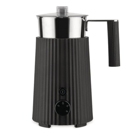 Alessi Plissé induktionsmjölkskummare, svart | Kaffe > Mjölkskummare | Bagaren och Kocken