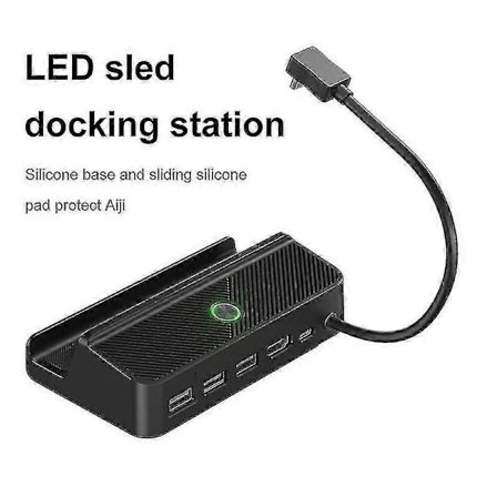 Steam Deck Dock 6-i-1 Steam Deck Dockningsstation Ställ Tillbehör 3*usb 3.0 Hdmi 4k@60hz Gigabit Ethernet 1000mbps Pd 60w Hub g20242407672 [DB]