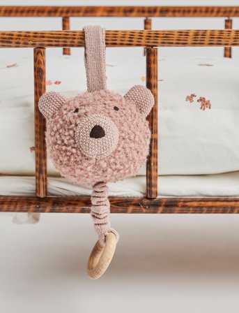 Smallstuff Music Mobile, Wool Bouclé, Rose - Pink - ONE SIZE