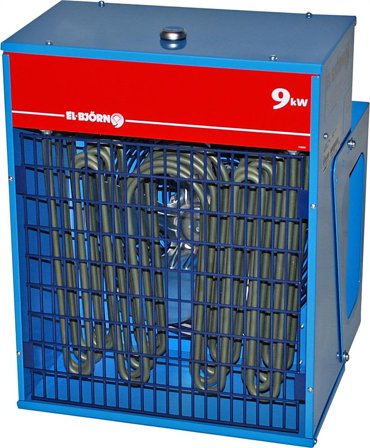 El-Björn VFBR 9 F2 9KW 400V Värmefläkt stationär, 9kW, Värme