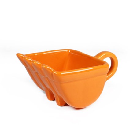 Grävmaskin kaffemuggar hink modell nyhet mugg för efterrätt Keramisk mugg med spade sked