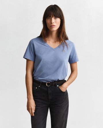 GANT Damen V-Neck T-Shirt (XL)
