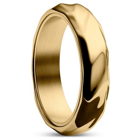 Pearce | Crux Goudkleurige Stalen Ring voor mannen - Stalen ringen