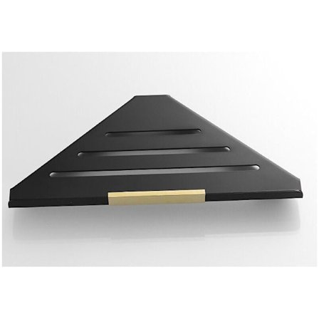 Svart Badrums Triangulär Korg Rostfritt Stål Duschrum Hylla Fri Stansning Hörn Duschrum Väggmonterad Toalett