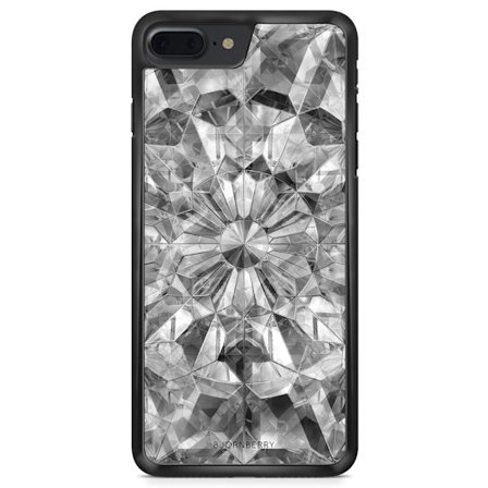 Bjornberry Skal iPhone 8 Plus - Grå Kristaller