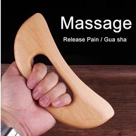 Gua sha massasjeverktøy i tre