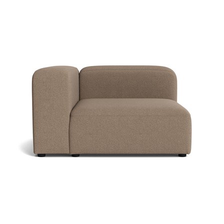 Milo chaiselong, venstrevendt - Loop Mørk Beige - 130x130x72 - Sofa, chaiselong