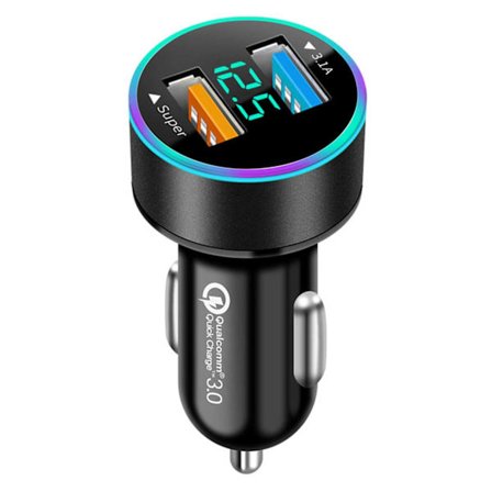 Billaddare Dubbla USB Supersnabb 40W Quick Charge 3.0