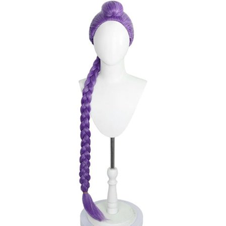 KPOP Demon Hunter, Saja, gutter, HUNTR/X, flettet parykk, Rumira, Zoey, cosplay, halloween, jul, HUNTRIX, for halloween, karneval, fest (Rumi)-FD-