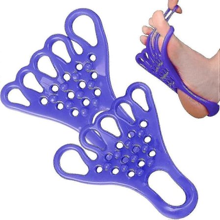 Tåspreder, høj elasticitet tåretter med bump-massagepunkter, 1 par tåafstandsstykker til at korrigere knyster og hammertæer