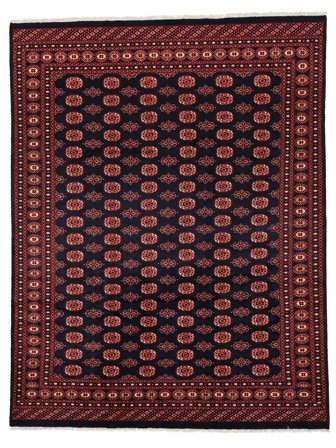 Hand Knotted Pakistan Bokhara 2Ply Rug 241X310 Wool Black/Dark Red Large
