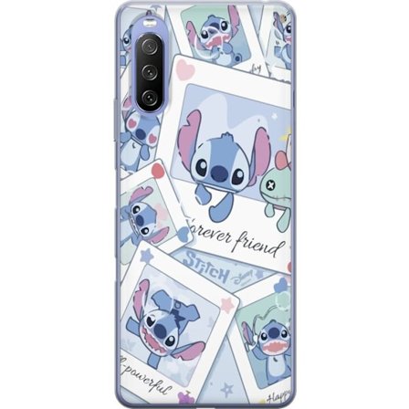 Yhteensopiva Puhelinkuori Sony Xperia 10 III Unelmoivat pilvet vaaleanpunaisina, lila ja sinisen sävyissä, kimaltelevine tähtineen ja pehmeän satumais