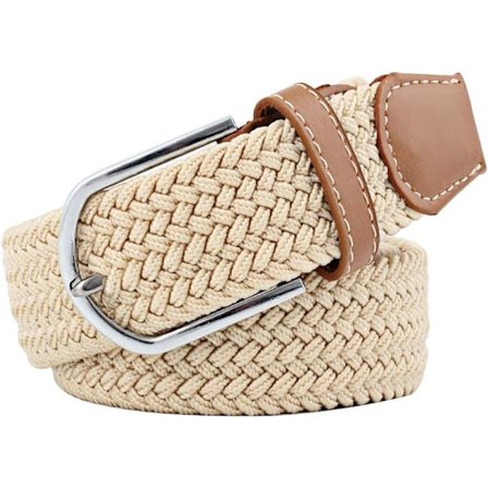 Flerfarget Elastisk Vevd Belte Casual Flettet Stretchbelte