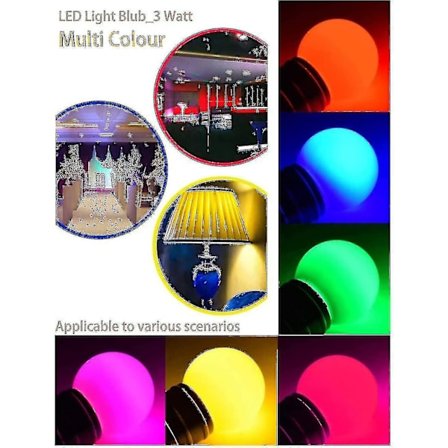 Farvede LED-pærer E27 3w30w Dekorative og designlys 240 lumen Ac220v-240v Dekorationslampe Mixe