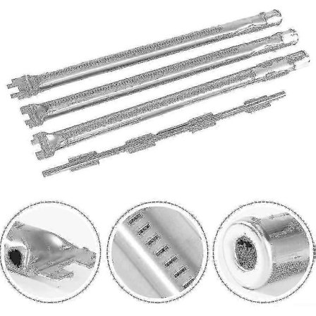 Weber Spirit 300 -sarjan 46 cm ruostumattomasta teräksestä valmistettu putkipoltinsarja kaasugrilliin