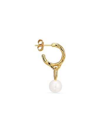 Jane Koenig | Space Stud With Pearl (Pair) | ONE SIZE