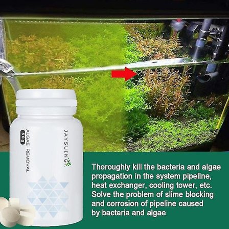 Aquarium Water Purifying Pulver Snabbvatten Rengöring Fish Tank Purifie Algavvisande medel Tank Mossa Remover Aquarium 50g