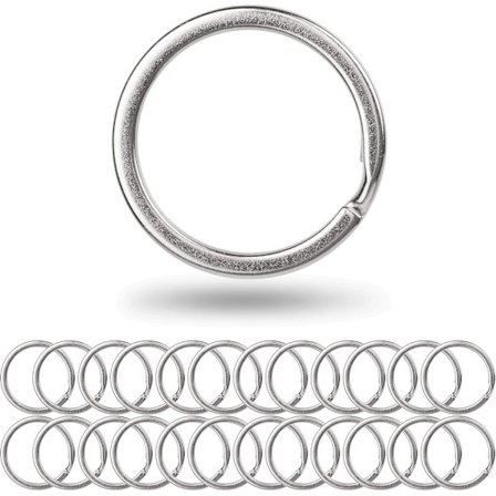 25 mm halkaisijaltaan karkaistut teräksiset avainrenkaat, 25 kpl, auto ja talo