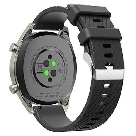 20mm Armband för Samsung Galaxy Watch 5 Pro 45mm / Watch 5 44mm / 40mm Universell Diagonalrandig Silikonklockarmband Svart
