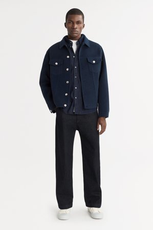 Soft Goat - Men's Denim Jacket - Kashmirjacka - XXL - Denim Blue